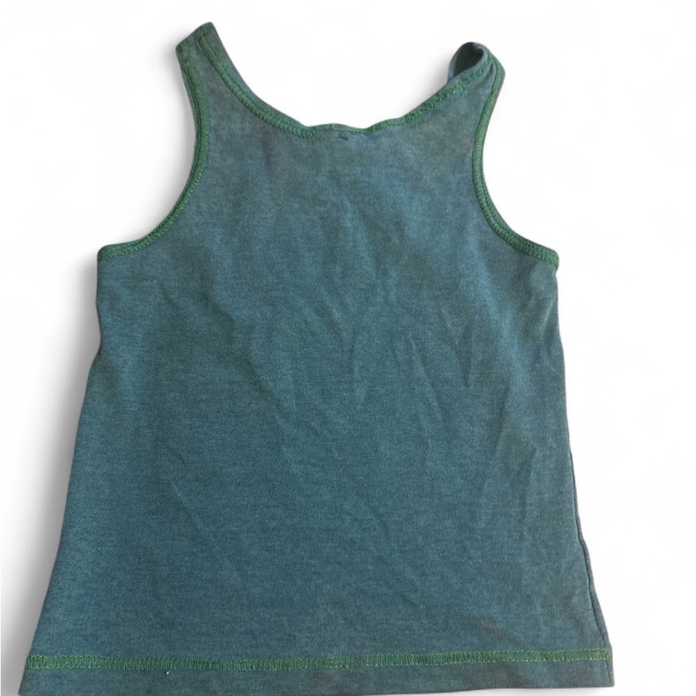 Vintage Disney The Lion King Simba Tank Top Kids Shirt Blue 90s Cartoon Green - Picture 2 of 4